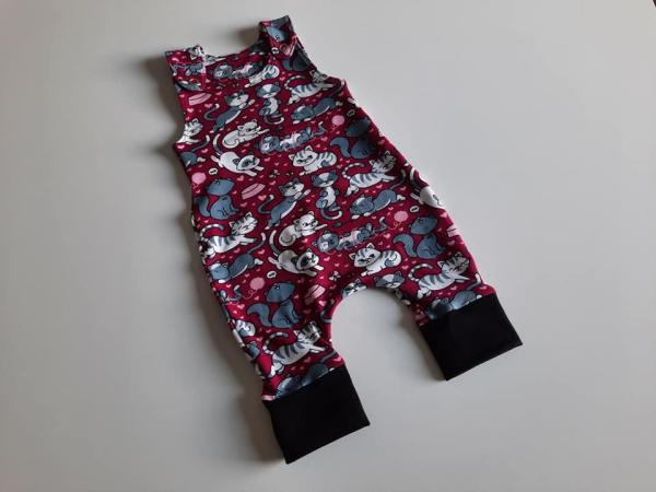 Strampler Katzen Purple